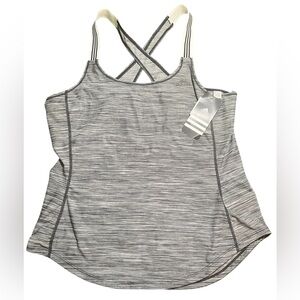 Adidas gray performance climalite x-back training Tank Top size Medium NWT